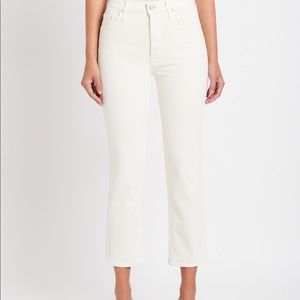 Mother Tomcat White Jeans